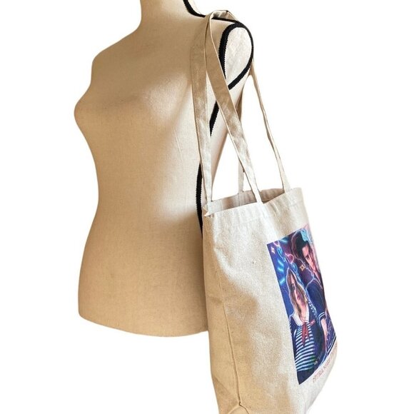 Stranger Things Robin & Steve sailor costume Totally Tubular tote bag print NEW - Picture 2 of 6